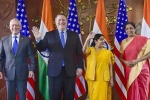 New Delhi, Sushma Swaraj, 2 2 dialogue india u s sign key defense pact, Comcasa