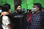 Allu Arjun updates, Allu Arjun latest updates, allu arjun pays a surprise visit for his daughter, Gunasekhar