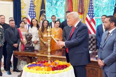 Donald Trump Celebrates Diwali at White House
