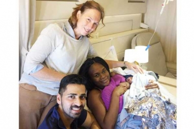 An Indian American Urologist Helps Deliver Baby In An International Flight