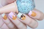 Ice cream nails, Ice cream coating on nails, interesting ice cream nails, Latest nail art