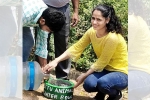 Durga Sura distributing cement bowls, cement bowls in visakhapatnam, meet durga sura an nri striving to serve water for stray animals and birds this harsh summer, Stray animals