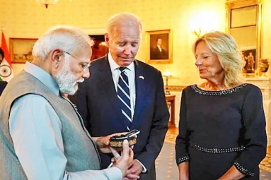 Modi's $20,000 Diamond Becomes Most Expensive Gift To Biden Family