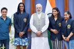 Jitu Rai, Sakshi Malik, modi hosts national sports awardees invites ideas to improve sports, Dronacharya awardee