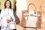 nita ambani's bag, nita ambani's bag cost, nita ambani s crocodile skin handbag worth rs 2 6 cr studded with 240 diamonds goes viral, Karisma kapoor