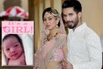 Shahid Kapoor, Shahid Kapoor news, shahid and mira blessed with a baby girl, Mira rajput