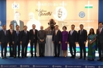 mahatma gandhi bust unveiled, Yonsei University, thoughts and ideals of gandhi have power to overcome menace of terrorism climate change pm modi, Bapu