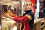 AMC Theaters, captain marvel dc, captain marvel star brie larson surprises her fans in amc theaters by serving popcorn, Brie larson