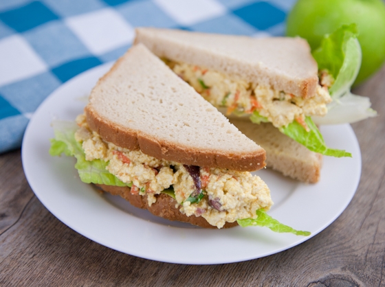 Vegan &quot;Egg&quot; Salad Healthy food